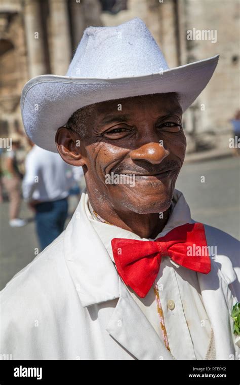 Havana, Cuba - 24 January 2013: Portraits of cuban people in ...