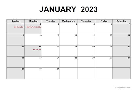 2023 monthly calendar pdf free printable templates - 2023 free calendar ...