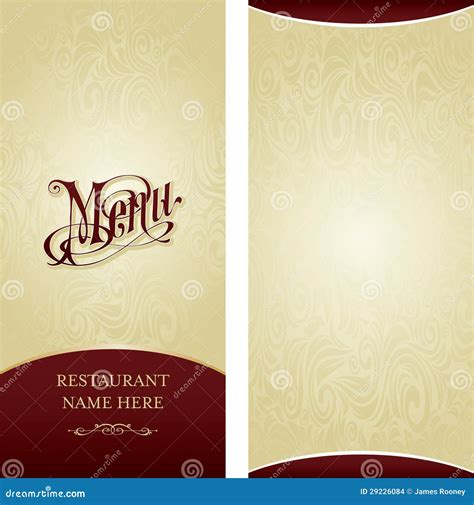 Menu design template stock illustration. Illustration of decorate ...