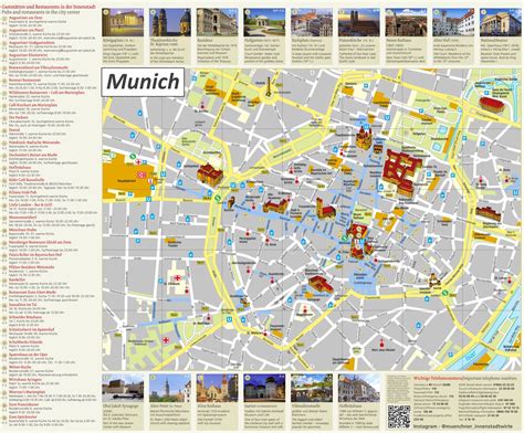 Munich Tourist Attractions Map - Ontheworldmap.com