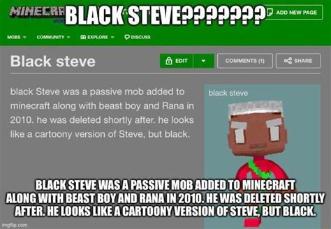 BLACK STEWED MOBS COMMUNITY PREXPLORE @oiscuss Black steve Breor II ...