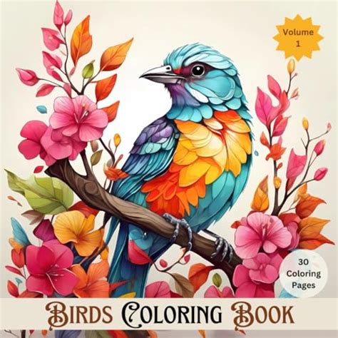 Birds Coloring Book: Birds Coloring Book for Adults and Teens,Beautiful ...