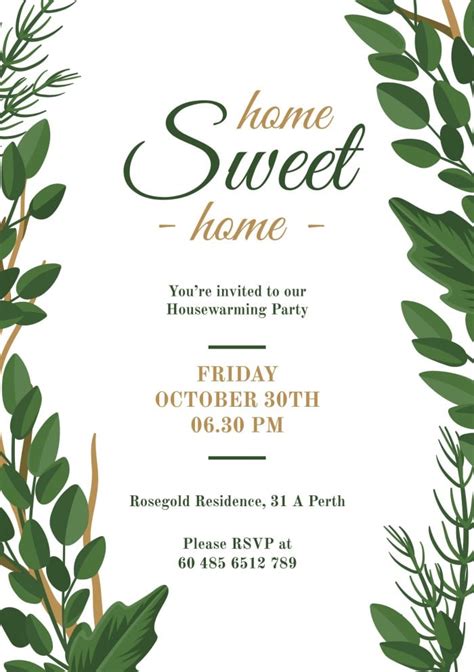 Free Housewarming Invitation template to design | Wepik