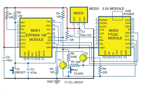 Esp8266 12e Schematic Esp 12s Schematic