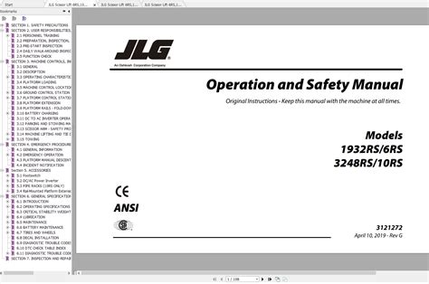 High Quality Jlg Scissor Lift Manual Pdf