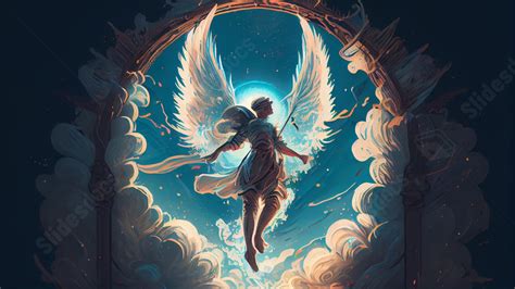 Heaven Angel Illustration Powerpoint Background For Free Download ...