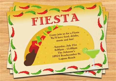 Fiesta Taco Party Invitation by EventfulCards | Catch My Party