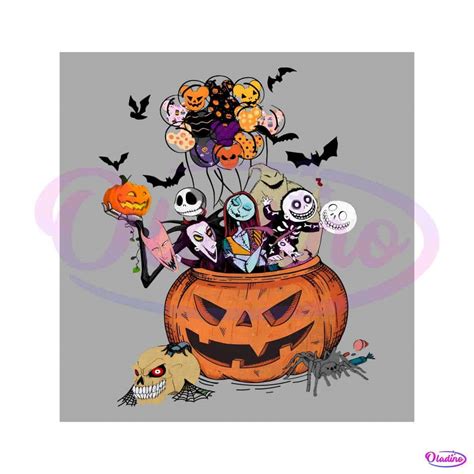 Retro The Nightmare Before Christmas Halloween PNG File