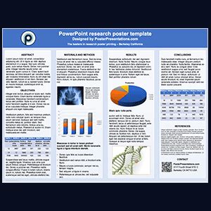 Powerpoint poster templates for research poster presentations