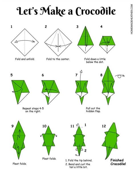 Printable Origami / These origami instructions and diagrams were ...