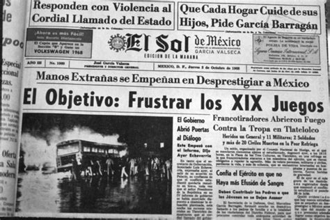 Así cabecearon los periódicos el 3 de octubre de 1968 - Desinformémonos