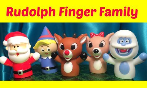 RUDOLPH The Red Nosed Reindeer SONG Finger Family Christmas Song Kids S ...