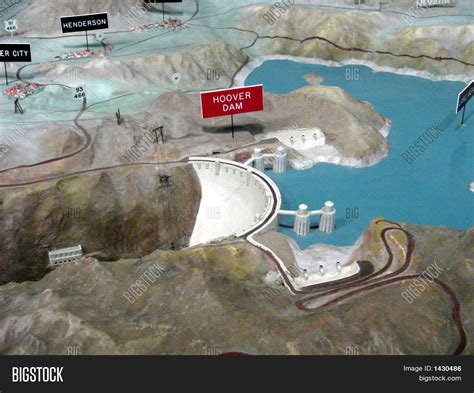 3D Model/Map Hoover Dam Image & Photo | Bigstock