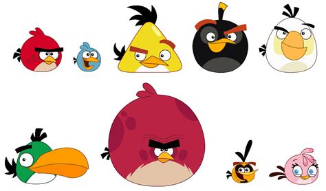 Angry Birds - Classic Birds by jared33 on DeviantArt