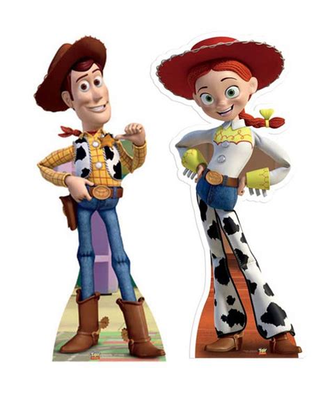 Lifesize Cardboard Cutout Set of Woody and Jessie Toy Story buy cutouts ...