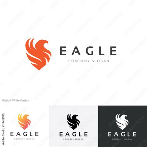 Eagle Logo, Phoenix logo vector logo template. Stock Vector | Adobe Stock