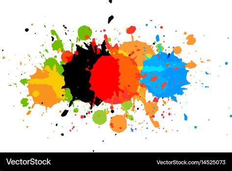 Abstract paint multi color background Royalty Free Vector