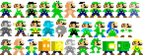 8-Bit Luigi With Almost Every Power-Up : r/Mario