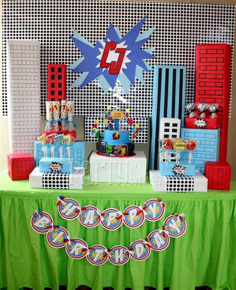 Partylicious Events PR: Birthday: {Marvelous Superhero Party} & Feature!