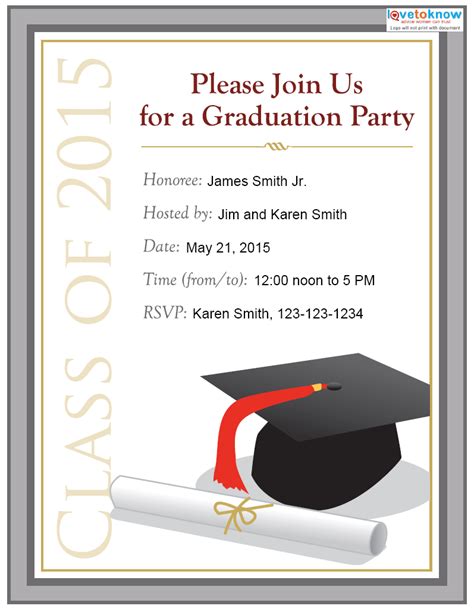 Graduation Invitation Templates Walgreens