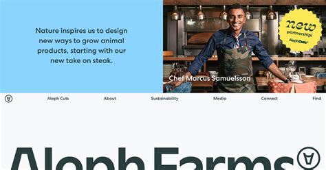 Aleph Farms - Landing Page Inspiration | Landing Gallery