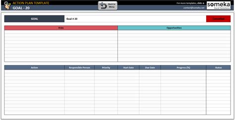 Action Plan Excel Template | Free Download