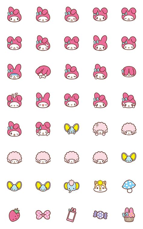 Emojis My Melody – LINE Emoji | LINE STORE | Hello kitty wallpaper ...