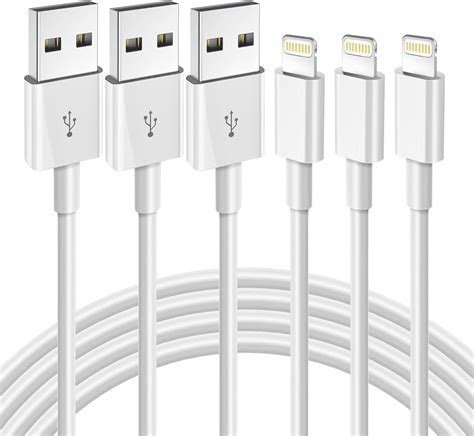 Amazon.com: iPhone Fast Charging Cable [Apple MFi Certified] 3-Pack 6FT ...