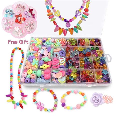 Bead Kits for Jewelry Making - Craft Beads for Kids Girls Jewelry ...