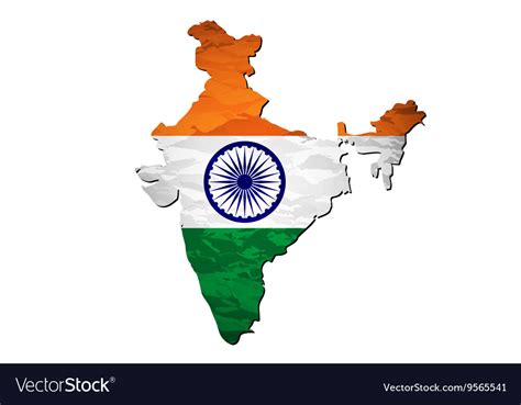 India Map Outline With Flag - Get Latest Map Update