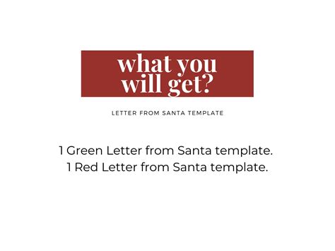 Letter From Santa, Santa Letter Template, Santa Mail, Personalized ...