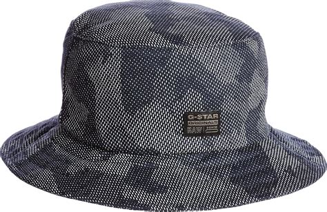 G-Star Raw Men's Originals Camo Bucket Hat In Cotton Twill, Indigo, One ...