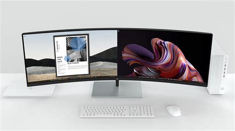 HP E45c G5 DQHD Curved Monitor - Good Design