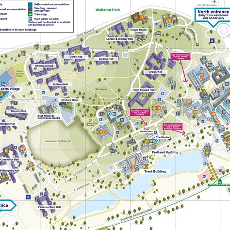 Nottingham Trent University Campus Map