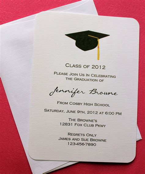 High School Graduation Invitation Templates • Business Template Ideas