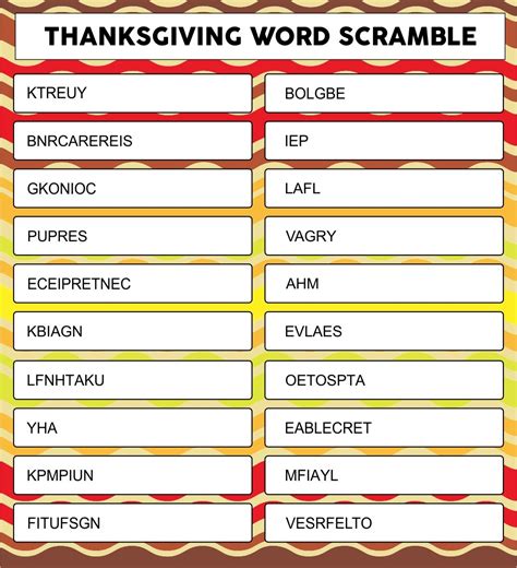 10 Best Thanksgiving Words Printable PDF for Free at Printablee ...