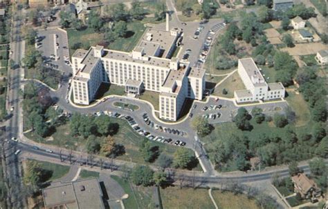 St. Vincent Hospital From the Air Worcester, MA Postcard