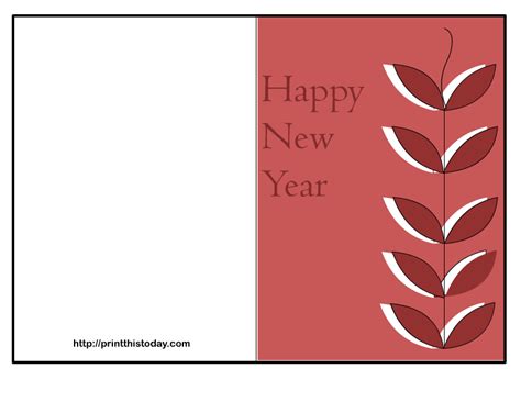 Free Happy New Year Printable Cards - Free Templates Printable