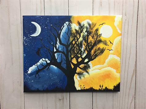 Sun and Moon Painting - Etsy