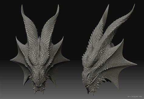 Dragon head 3D model by Deligaris | Dragon face, Dragon head, Dragon ...