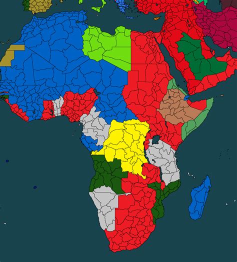 Scramble For Africa Map – Topographic Map of Usa with States