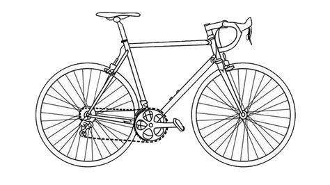 How To Draw A Bicycle Bicycle Drawing Bike Drawing Bicycle Sketch ...