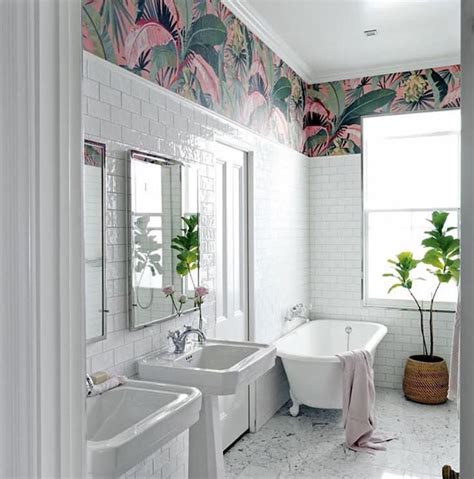 30+ Stunning Bathroom Wallpaper Ideas You'll Love - The Wonder Cottage