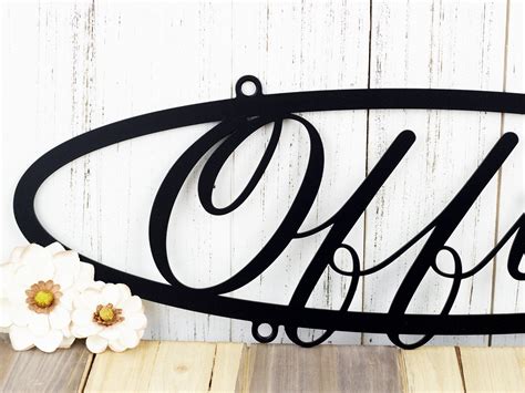 Office Metal Sign, Office Decor, Shop Sign, Business Sign, Metal Wall ...