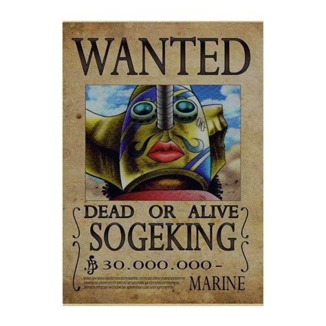 One Piece Posters - Wanted Search Notice Sniper King OMS0911 - ®One ...