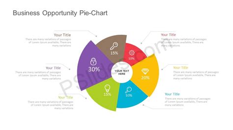 Business Opportunity Pie-Chart for PowerPoint | Pie chart template, Pie ...