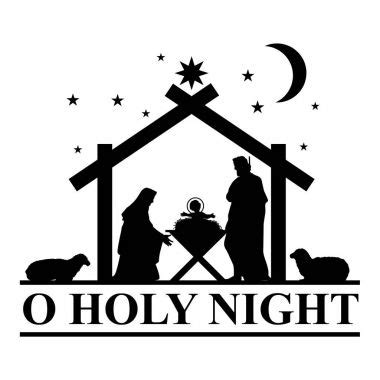 Silhouette birth of Jesus Stock Vector Image by ©rexandpan #171323270