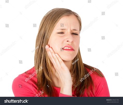 Pretty Woman Swollen Cheek Toothache Stock Photo 245421703 | Shutterstock