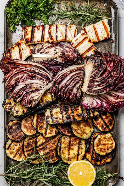 Grilled Vegetables with Halloumi | Diethood