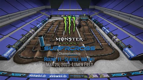 2023 Seattle Supercross Round 11 – Animated Track Map